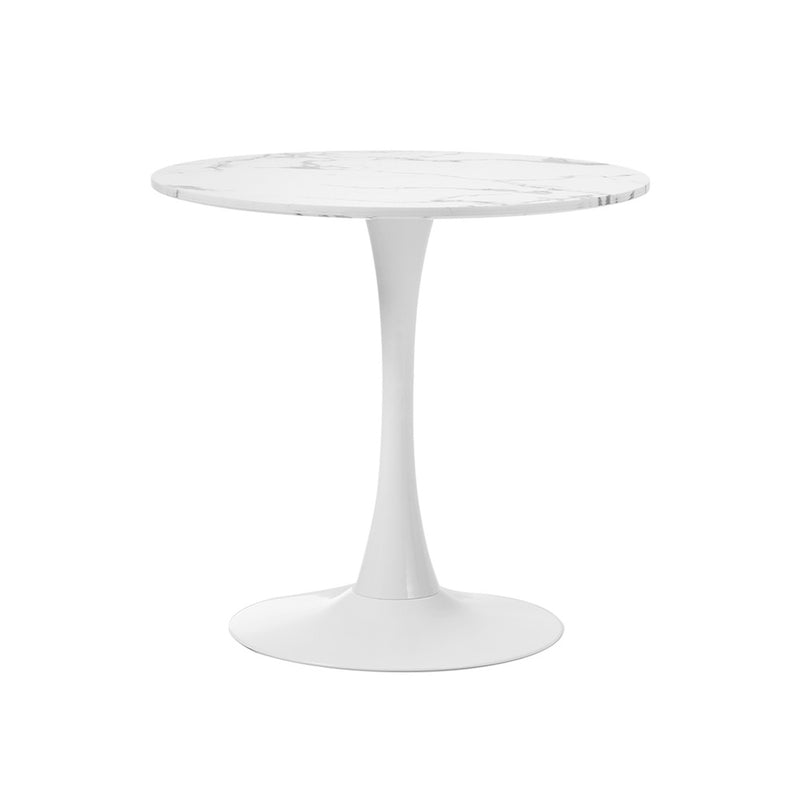 Oikiture 60cm Round Dining Table with 2PCS Dining Chairs Velvet Green