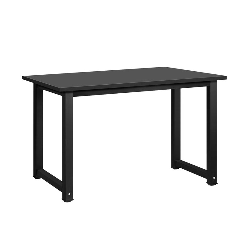 Oikiture Home Office Desk and Chair Set BK&WH Table Office Chair