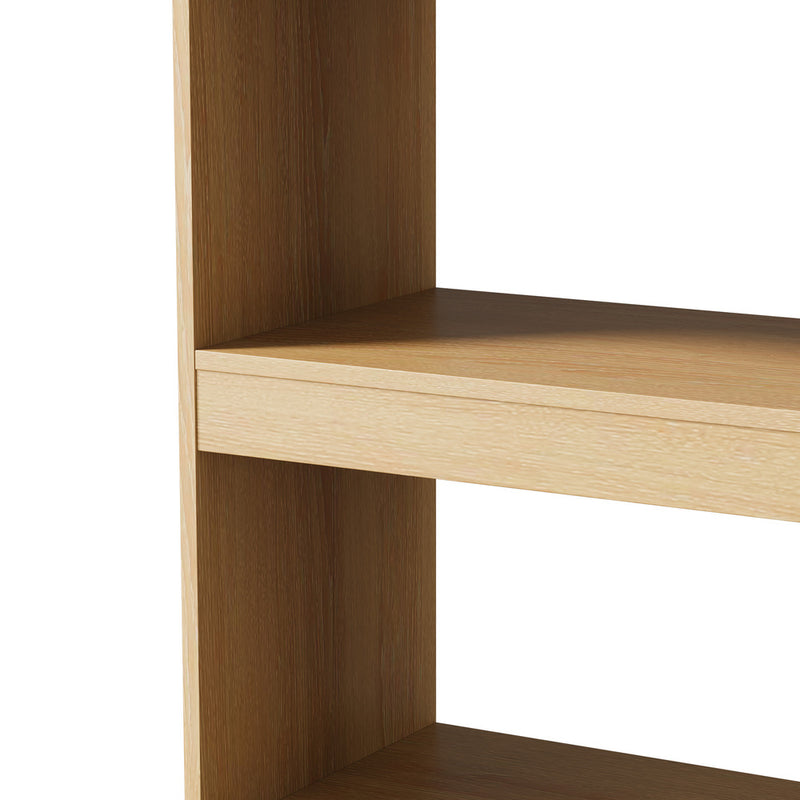 Oikiture 5 Tier Bookshelf Display Shelf Open Storage Cabinet Natural