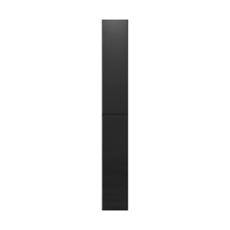 Oikiture Bookshelf Display Shelf CD DVD Storage Media Rack Black
