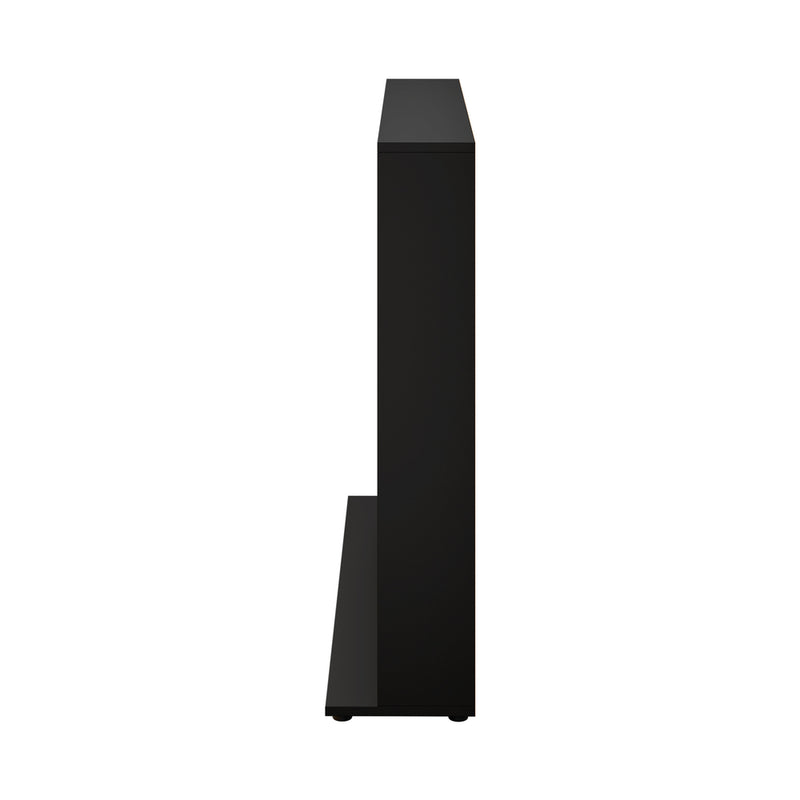 Oikiture Bookshelf Display Shelf Bookcase CD Media Storage Rack Black