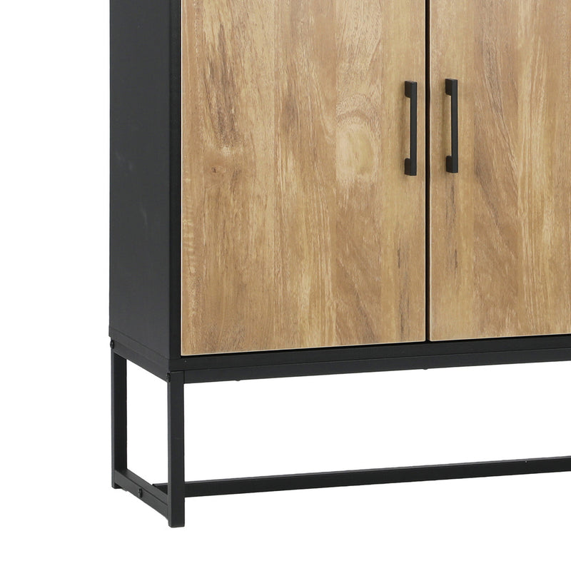 Oikiture Display Shelf 5-Tier Storage Shelves Bookcase Cupboard
