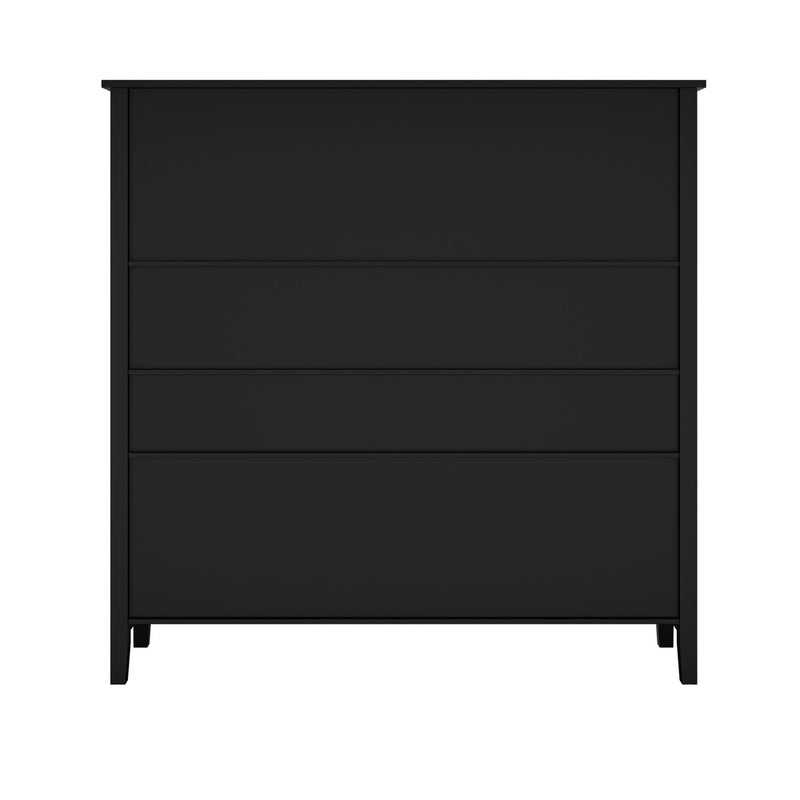 Oikiture Bookshelf Bookcase Display Shelf 4-Tier Storage Cabinet Black