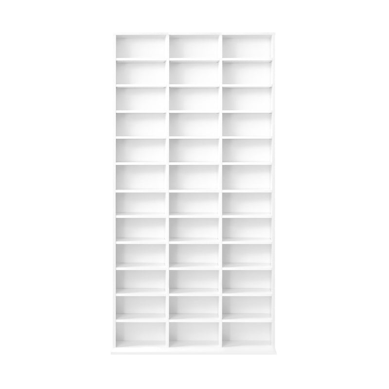 Oikiture Media Display Shelf 1044 CD/DVD Adjustable White