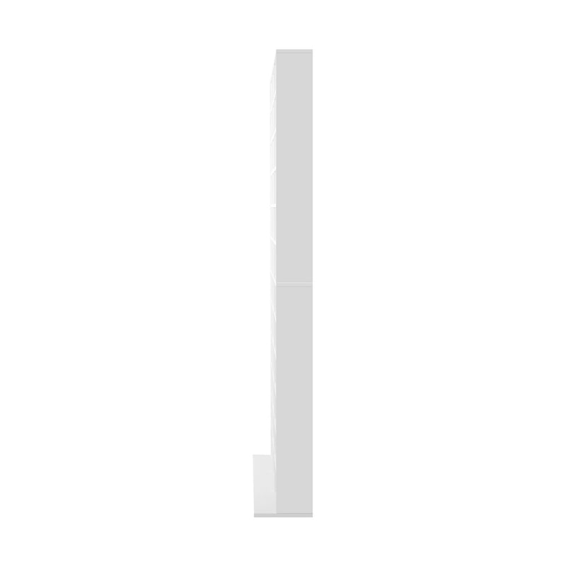 Oikiture Media Display Shelf 1044 CD/DVD Adjustable White