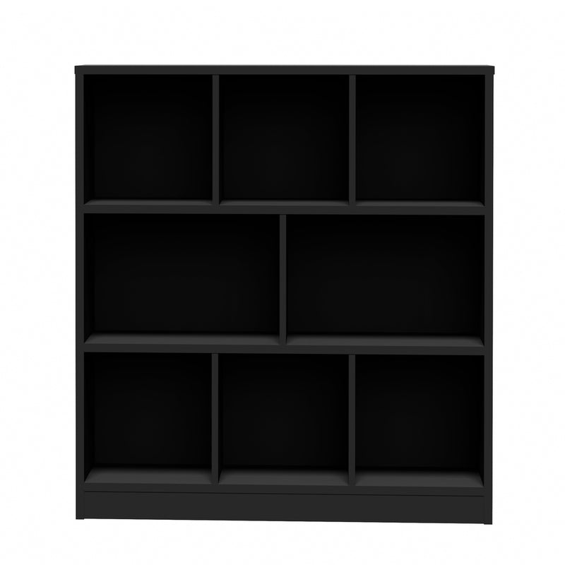 Oikiture Bookshelf Display Shelves Unit Storage Organizer Black