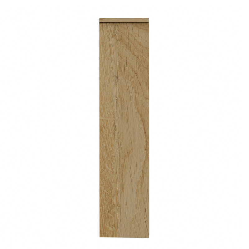 Oikiture Bookshelf Display Shelves Unit Storage Organizer Natural