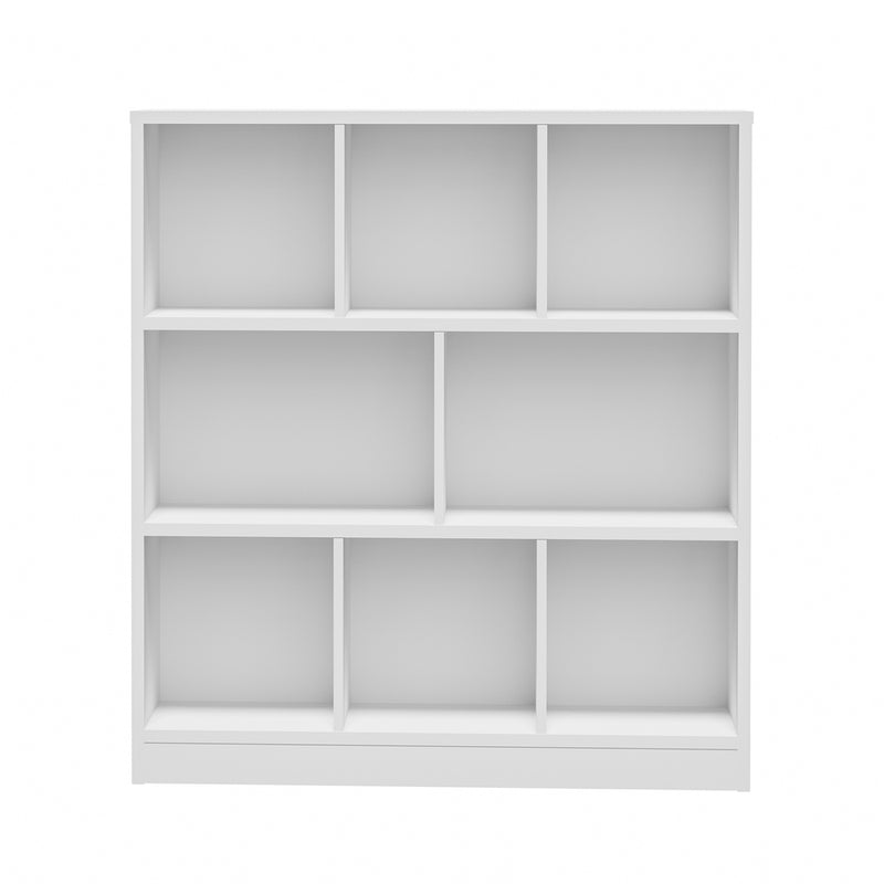 Oikiture Bookshelf Display Shelves Unit Storage Organizer White