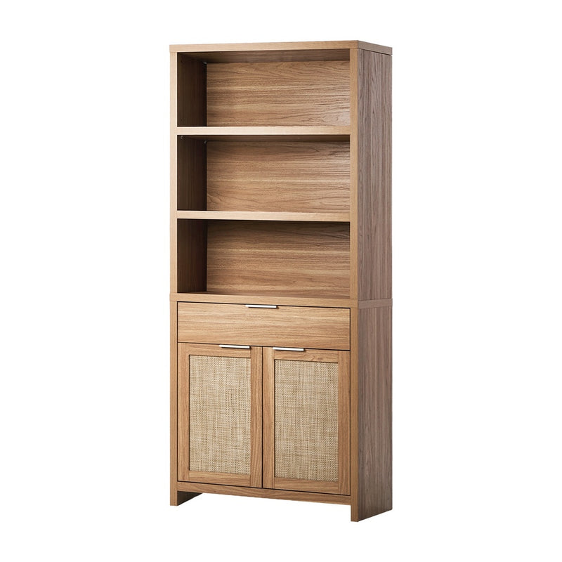 Oikiture Display Shelf Bookcase Adjustable Storage Cabinet 5 Tier