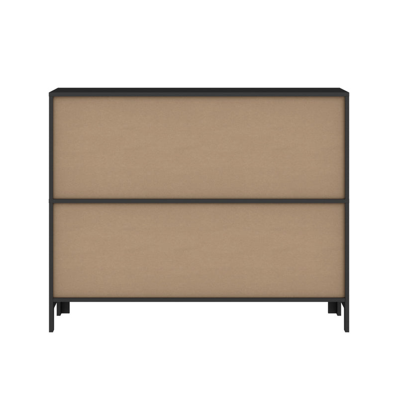 Oikiture Display Shelf Storage Stand Bookshelf Black