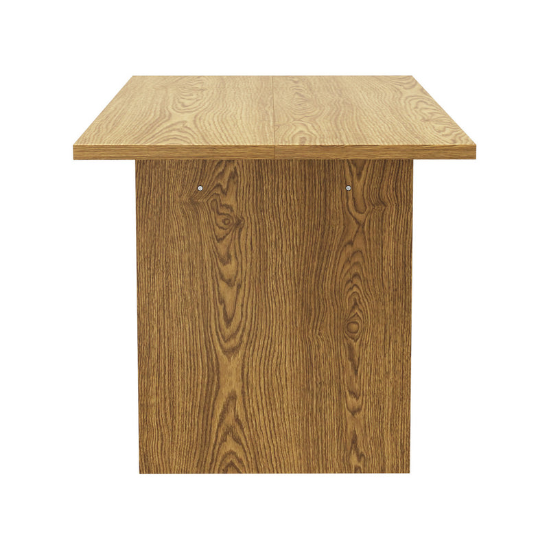 Oikiture 180cm Dining Table Rectangular Timber Natural