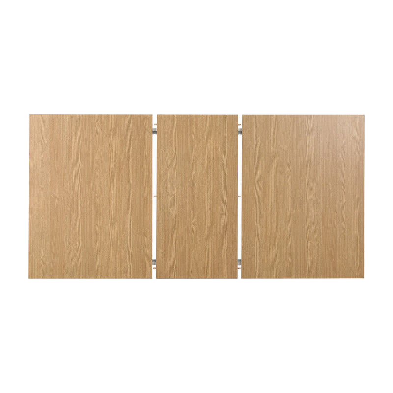 Oikiture 160cm Extendable Dining Table Cafe Table Wooden