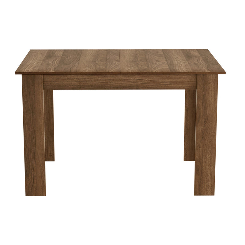 Oikiture 160cm Extendable Kitchen Dining Table Walnut