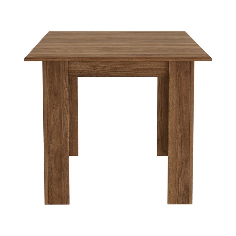 Oikiture 160cm Extendable Kitchen Dining Table Walnut