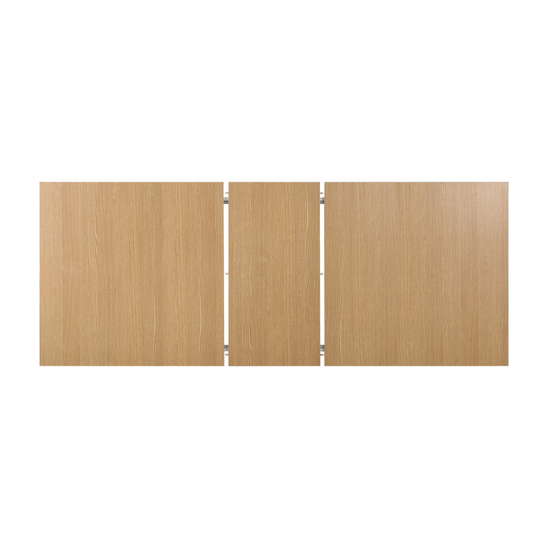 Oikiture 200cm Extendable Dining Table Cafe Table Natural