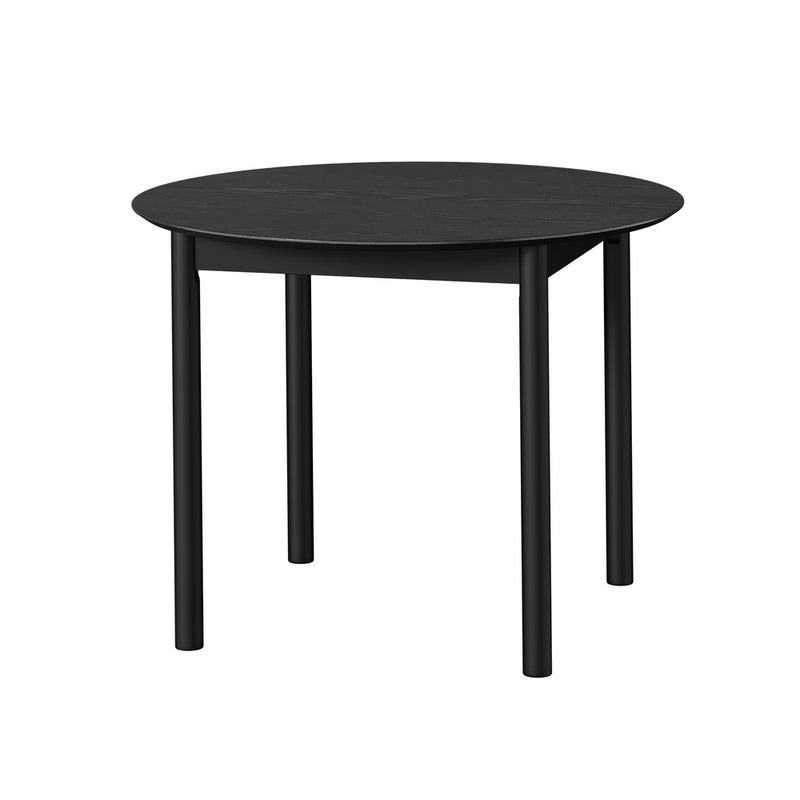 Oikiture Wooden Dining Table 100cm Round Table 4 Seater Natural