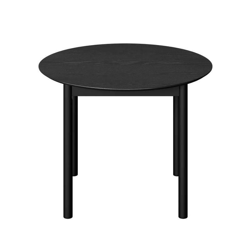 Oikiture Wooden Dining Table 100cm Round Table 4 Seater Natural