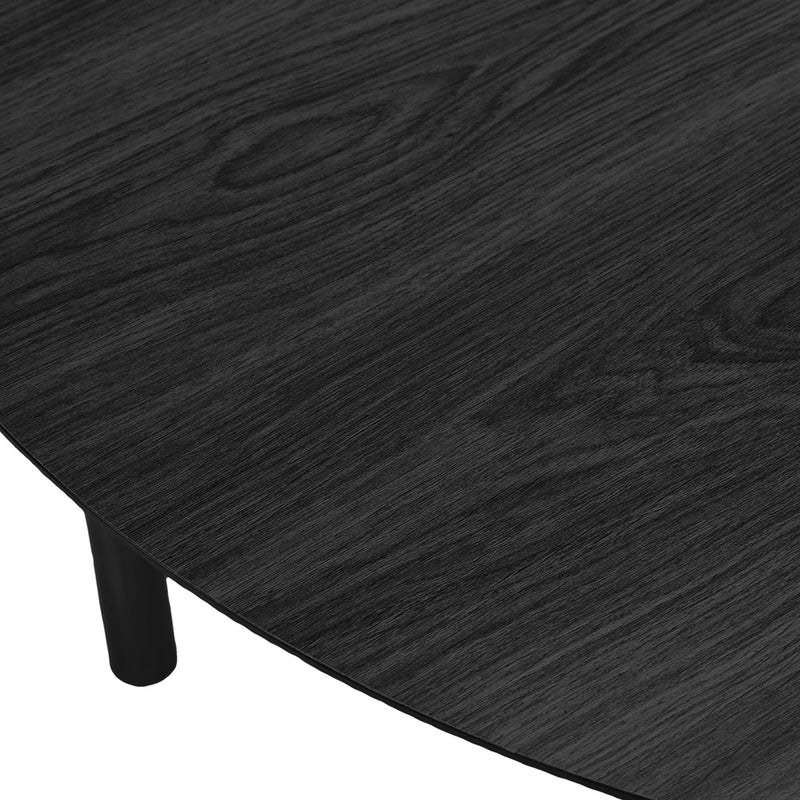 Oikiture Wooden Dining Table 100cm Round Table 4 Seater Natural