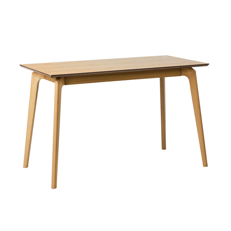 Oikiture Wooden Dining Table 120cm Rectangular 4 Seater Natural