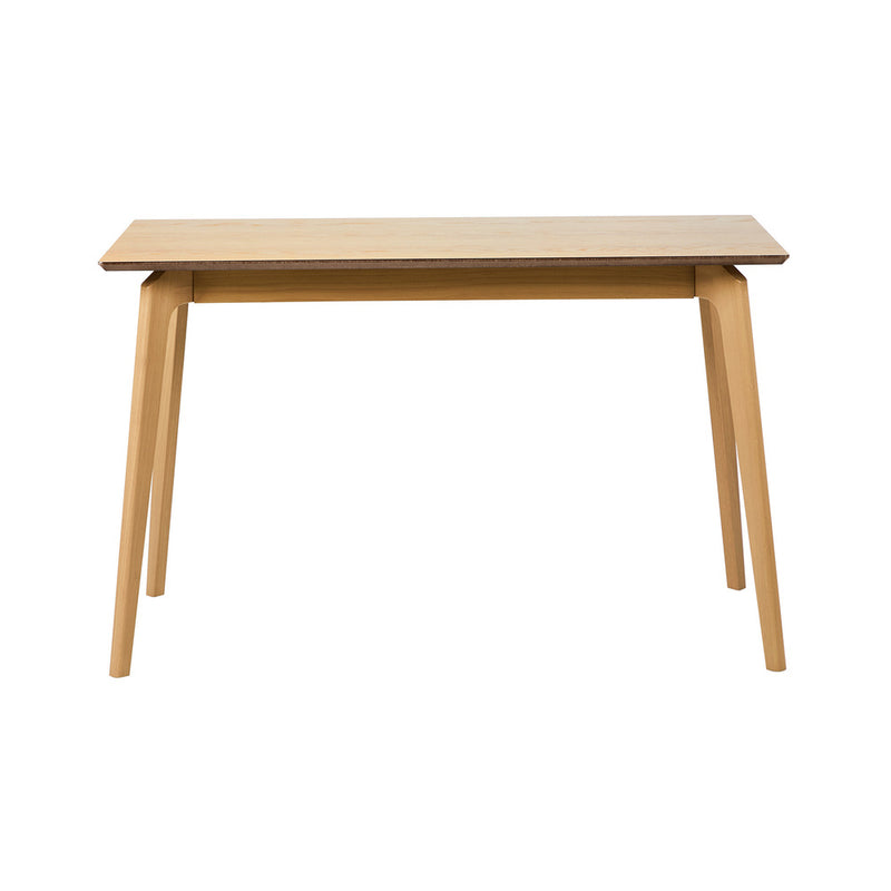 Oikiture Wooden Dining Table 120cm Rectangular 4 Seater Natural