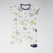 Domia Silky Bamboo Short Sleeve Baby Romper Engineering Team L80 48-1954803069237727233
