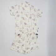 Domia Kids Bamboo Fiber Cotton Short Sleeve Pajama Set Pinecone Space 100-1954803079195004928