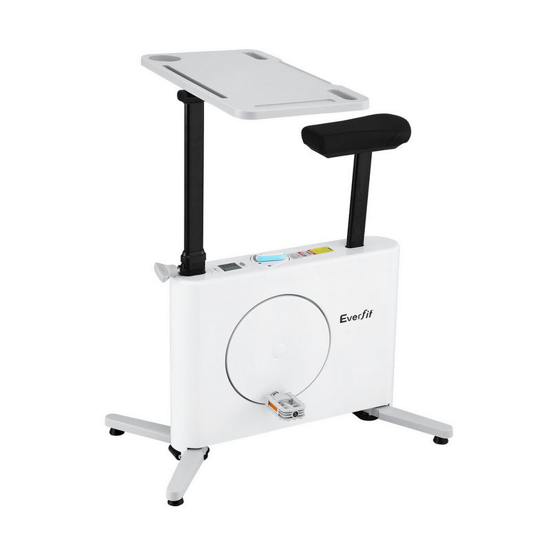 Everfit Exercise Bike Magnetic Desk Bike with Tabletop Fitness Home Workout Gym