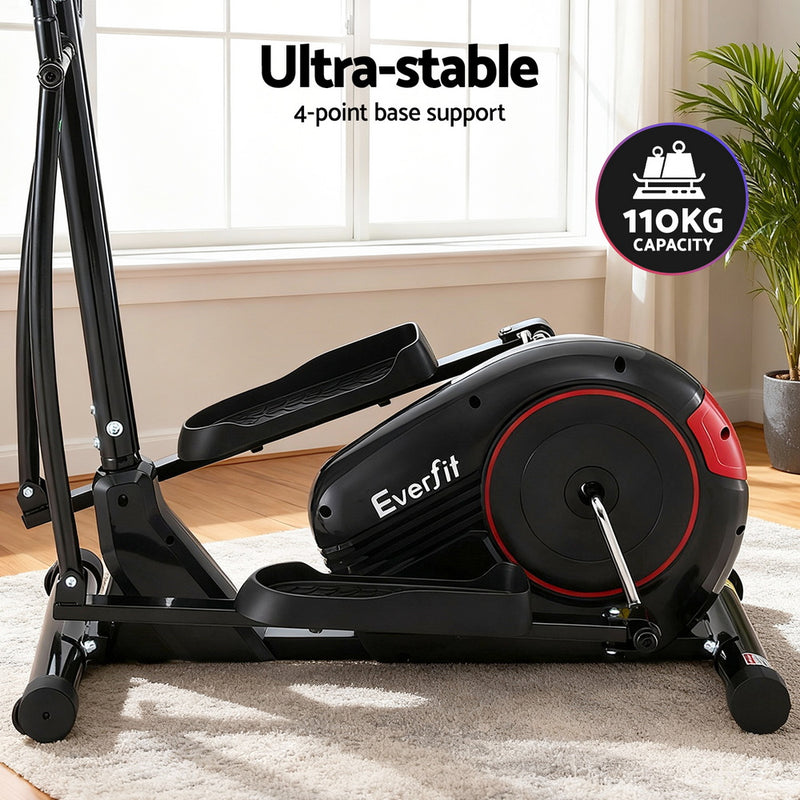 Everfit Exercise Bike Elliptical Cross Trainer Home Gym Fitness Machine LCD