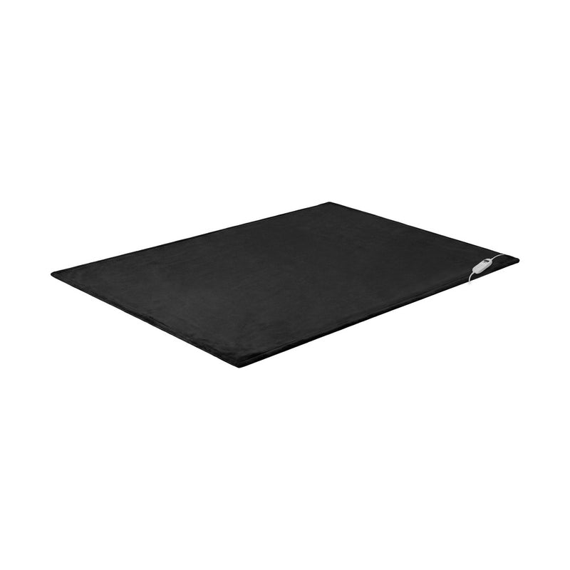 Bedra Electric Throw Rug Washable Heated Blanket Flannel Fleece Grey