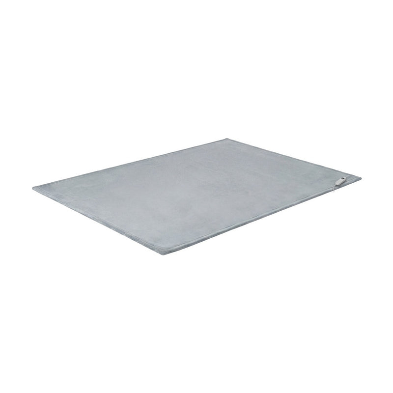 Bedra Electric Throw Rug Washable Heated Blanket Winter Light Grey