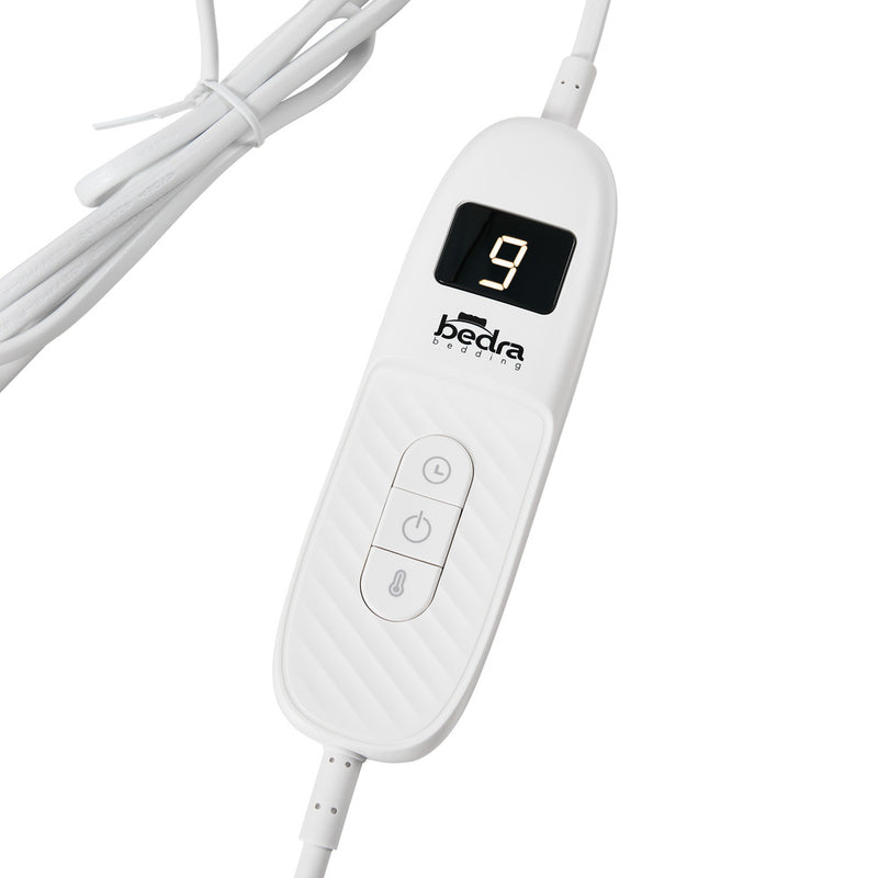 Bedra Electric Throw Rug Dual Side Heated Blanket Flannel&Sherpa Pink