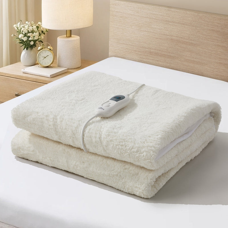 Bedra Electric Heated Blanket Fitted Fleece Underlay Winter Pad Single
