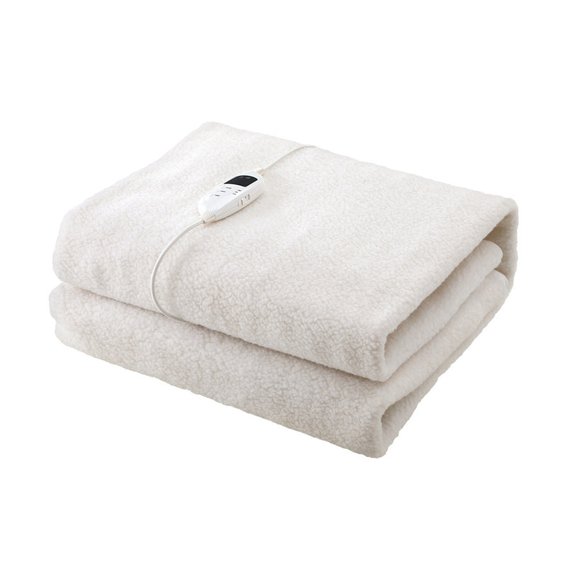 Bedra Electric Blanket Fully Fitted Fleece Heated King Single