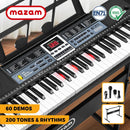 Mazam 61 Keys Electronic Piano Keyboard Lighted with Holder