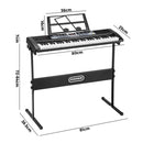 Mazam 61 Keys Electronic Piano Keyboard Lighted with Holder