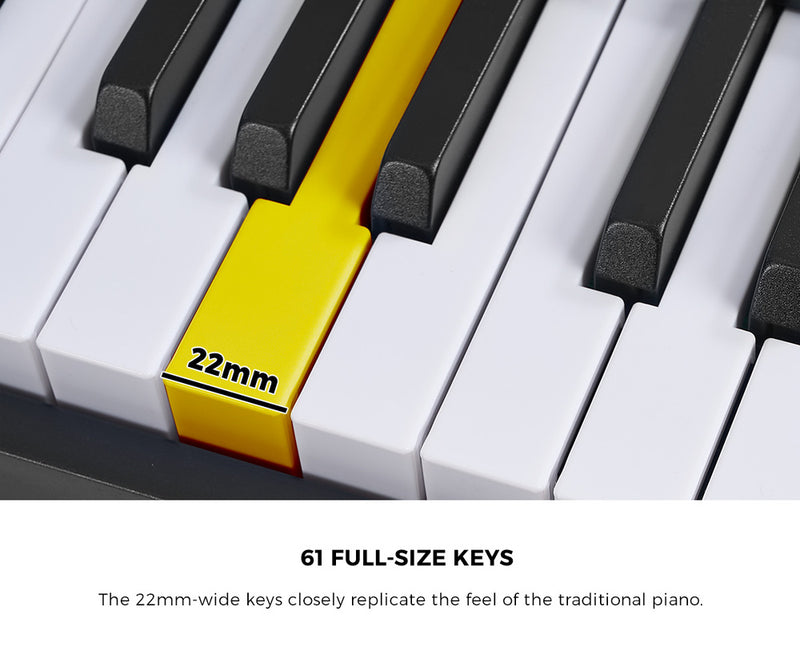 Mazam 61‑Key Foldable Electronic Keyboard for Beginner