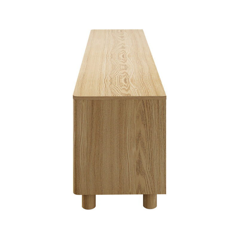Oikiture TV Cabinet Entertainment Unit Stand 180cm 4 Doors