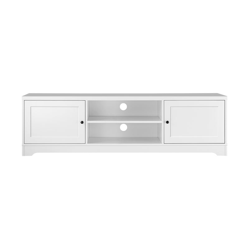 Oikiture TV Stand Cabinet Entertainment Unit 160CM White
