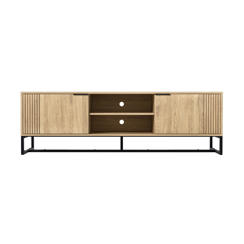 Oikiture TV Stand Cabinet Entertainment Unit Storage Drawer Shelf 160cm Oak