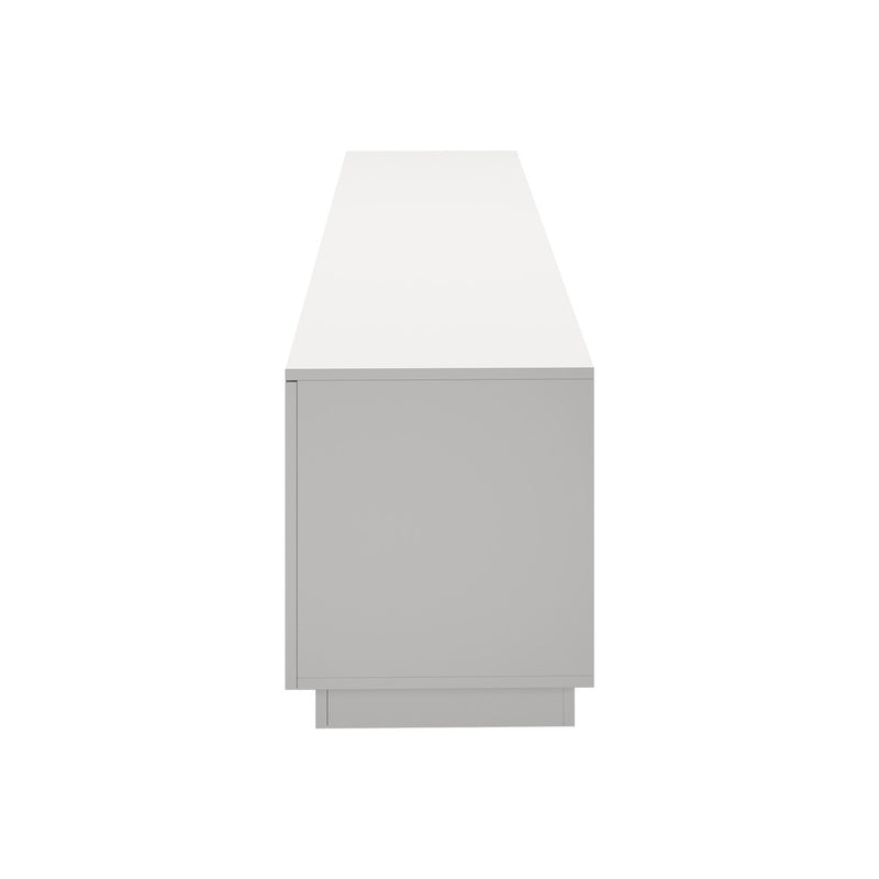 Oikiture TV Cabinet Entertainment Unit Stand 180cm White