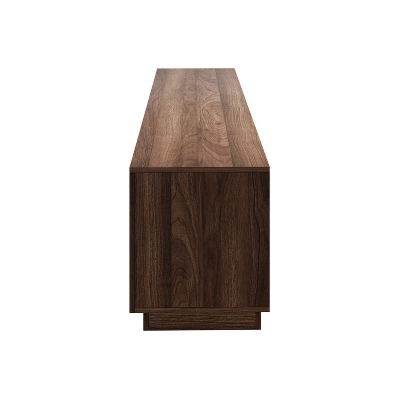 Oikiture TV Cabinet Entertainment Unit Stand 180cm Walnut