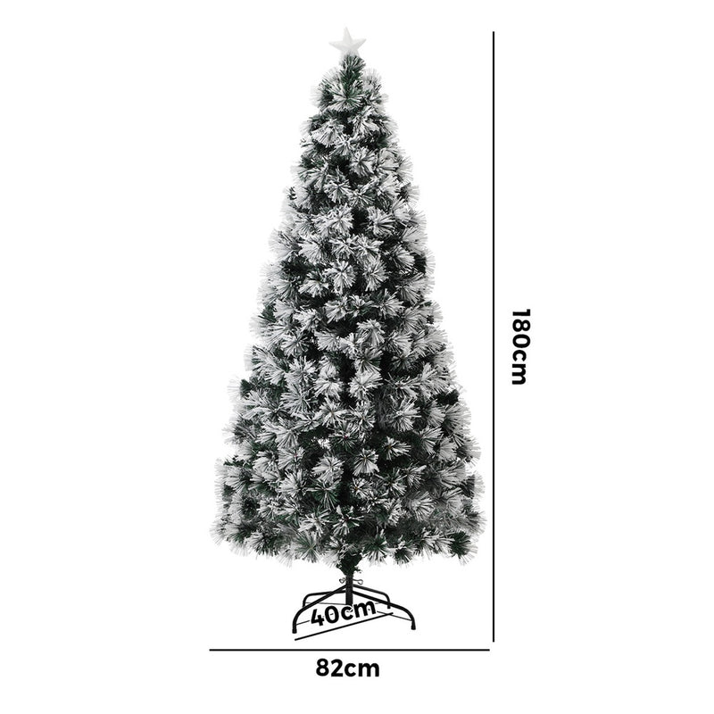 Mazam Christmas Tree 1.8M 6FT Fibre Optic Multi Colour LED Light