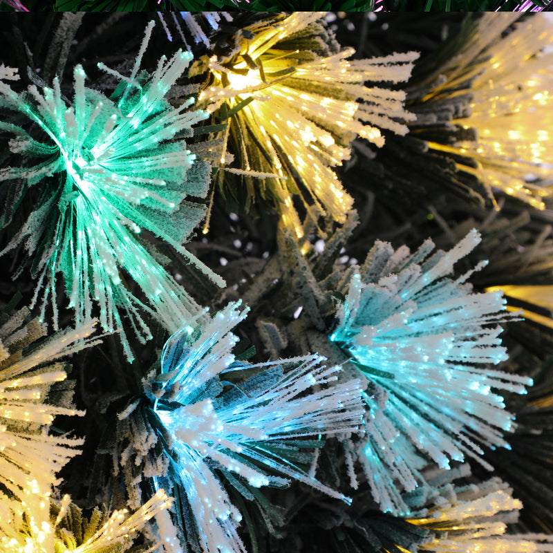 Christmas Tree 1.8M 6FT Fibre Optic Multi Colour LED Light