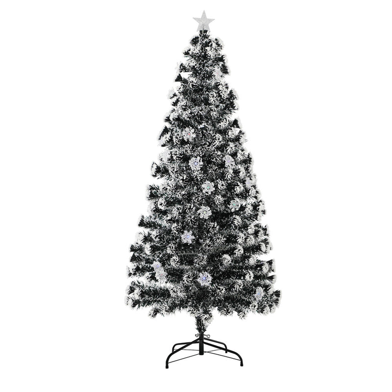 Mazam Christmas Tree 1.8M 6FT Snowflakes Green with LED lights