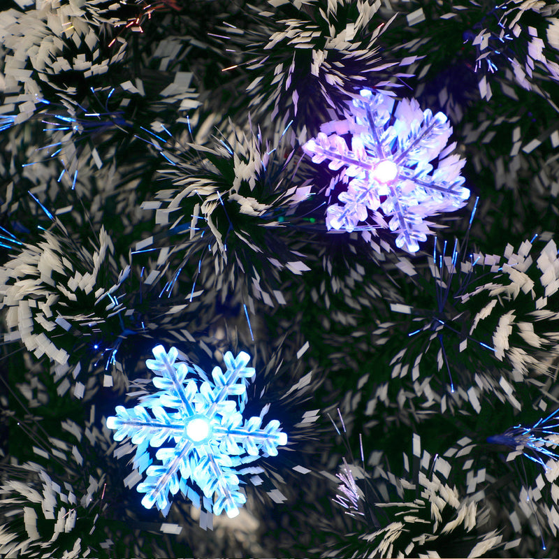 Christmas Tree 1.8M 6FT Snowflakes Green with LED lights
