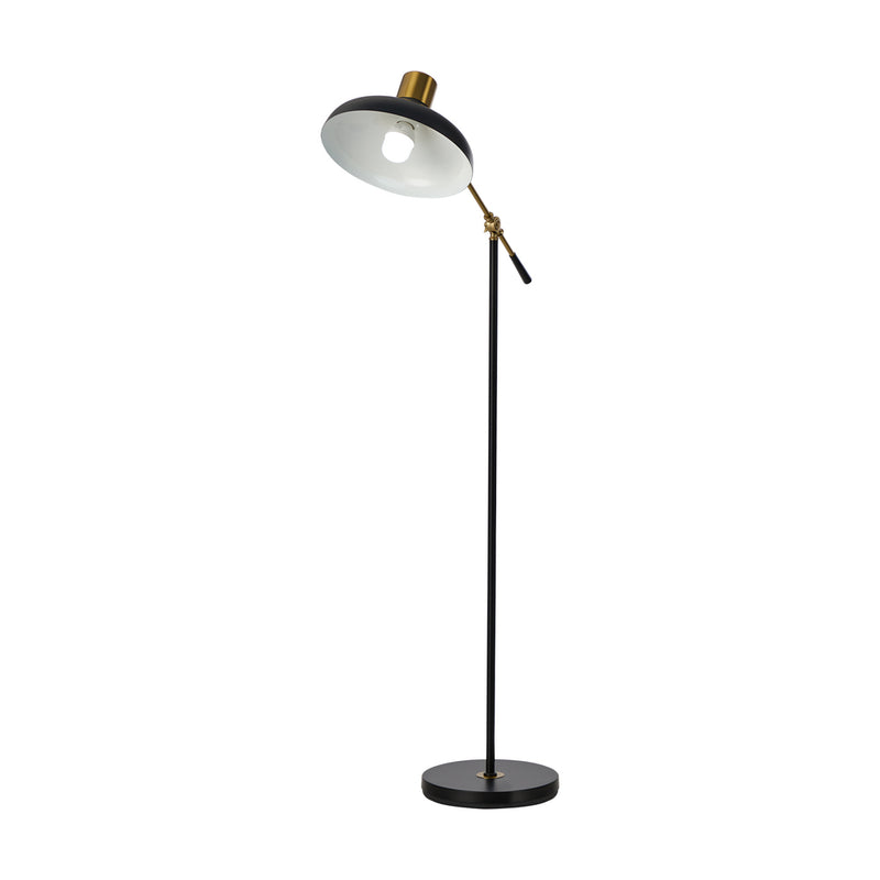 Oikiture Floor Lamps Adjustable Height Standing Metal Frame Black