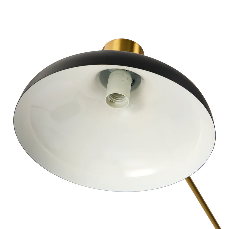 Oikiture Floor Lamps Adjustable Height Standing Metal Frame Black