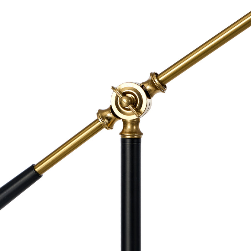 Oikiture Floor Lamps Adjustable Height Standing Metal Frame Black