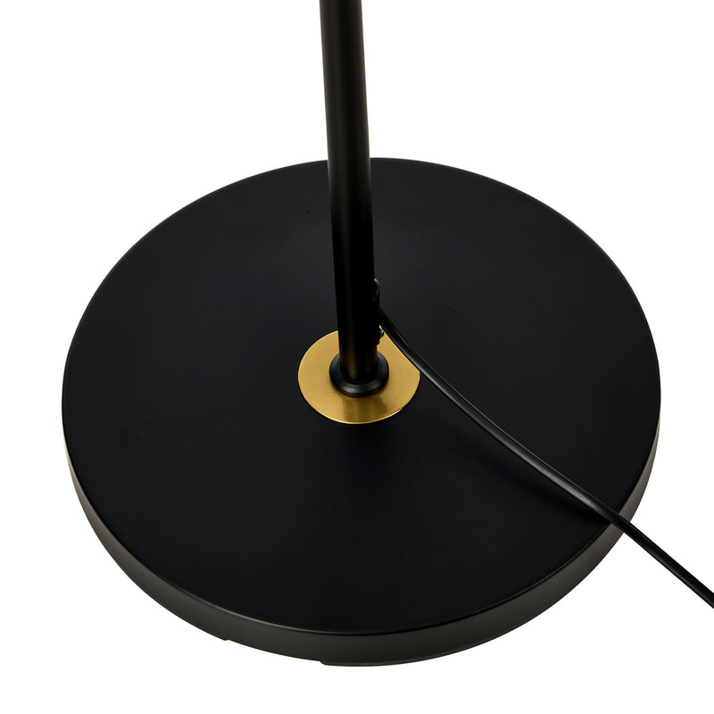 Oikiture Floor Lamps Adjustable Height Standing Metal Frame Black