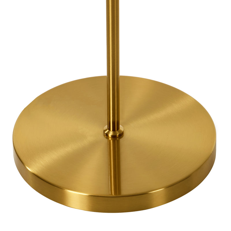 Oikiture Retro Standing Floor Lamp Metal Frame Golden